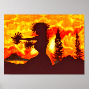 Hula-Tänzerin  Poster