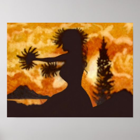 Hula-Tänzerin  Poster (Vorne)