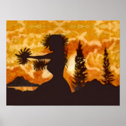 Hula-Tänzerin  Poster (Vorne)
