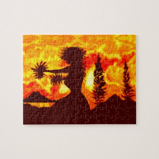 Hula-Tänzerin Puzzle (Horizontal)