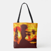Hula-Tänzerin Tasche (Rückseite)