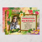 Hula vorbei! Hawaiische tropische Einladung (Vorne/Hinten)