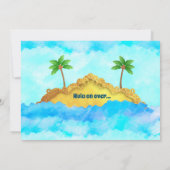 Hula zu über Luah Geburtstag Einladungen (Rückseite)