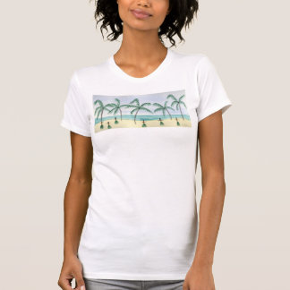 Hulas auf den Strand-T - Shirts u. dem Kleid