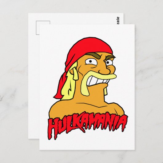 Hulk Hogan Hulkamania Tribute Postkarte (Vorne/Hinten)