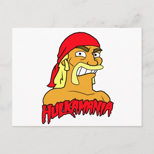 Hulk Hogan Hulkamania Tribute Postkarte (Vorderseite)