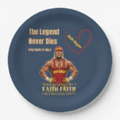 Hulk Hogan wird diese kühn inspiriert Hulkster Lie Pappteller (Vorderseite)