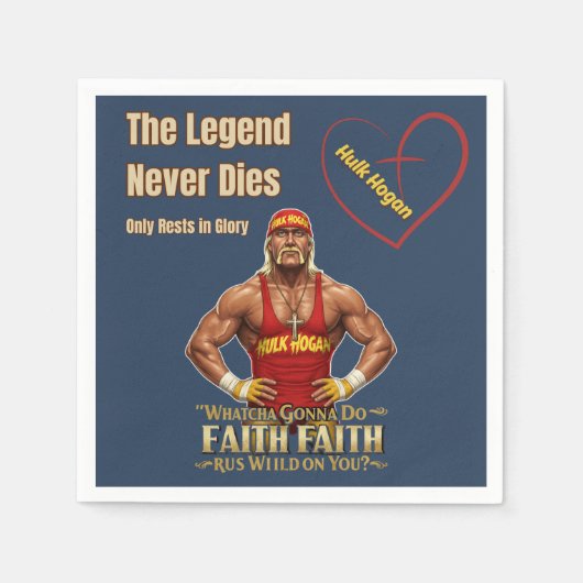 Hulk Hogan wird diese kühn inspiriert Hulkster Lie Serviette (Vorderseite)