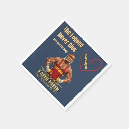 Hulk Hogan wird diese kühn inspiriert Hulkster Lie Serviette (Ecke)