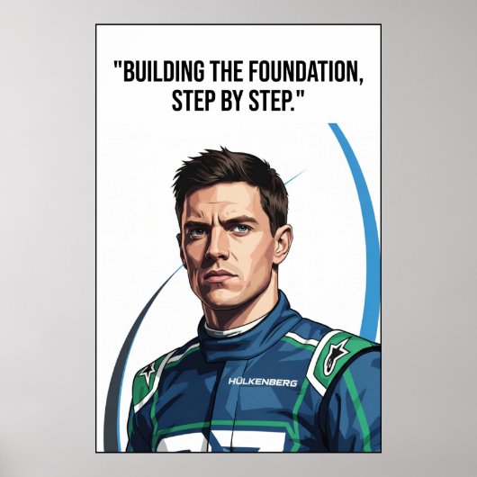 Hülkenberg Quote Poster (Vorne)