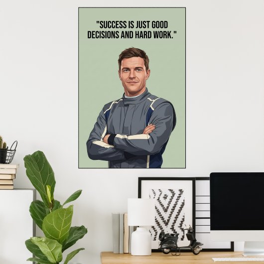 Hülkenberg Quote Poster (Heimbüro)