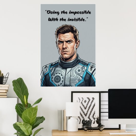 Hülkenberg Quote Poster – Doing the Impossible (Heimbüro)