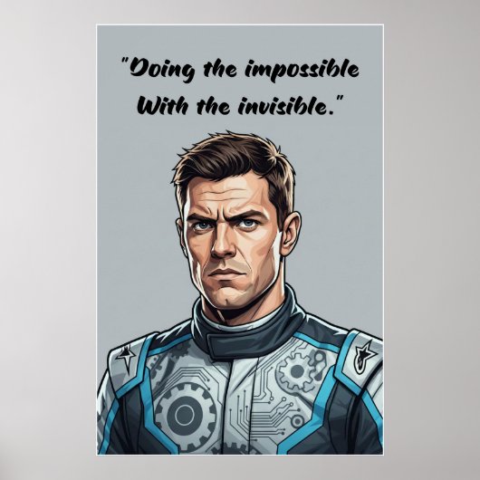Hülkenberg Quote Poster – Doing the Impossible (Vorne)