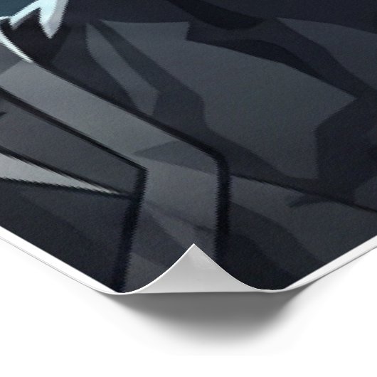 Hülkenberg Quote Poster – Hard Work Creates Luck (Ecke)