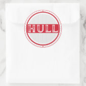 Hull City Pride Emblem – English Identity Runder Aufkleber (Tasche)