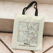Hull, East Yorkshire City Map Tote Bag Tragetasche