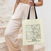 Hull, East Yorkshire City Map Tote Bag Tragetasche