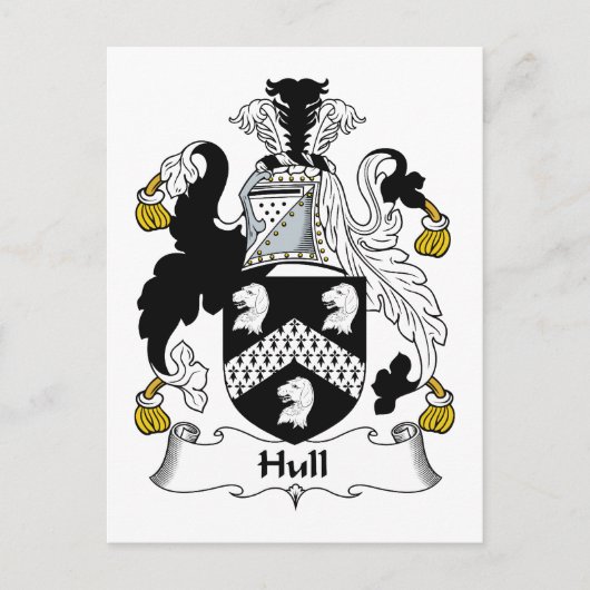 Hull Familienwappen Postkarte (Vorderseite)