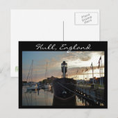 Hull Marina, Sunset [Postkarte] Postkarte (Vorne/Hinten)