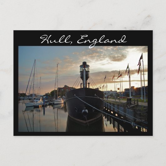Hull Marina, Sunset [Postkarte] Postkarte (Vorderseite)