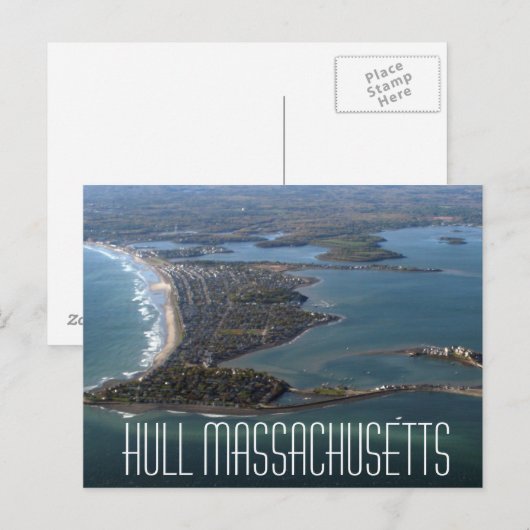 Hull Massachusetts Postkarte (Vorne/Hinten)