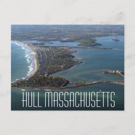 Hull Massachusetts Postkarte (Vorderseite)