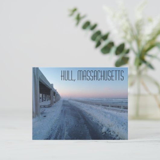 Hull Massachusetts Postkarte (Stehend Vorderseite)