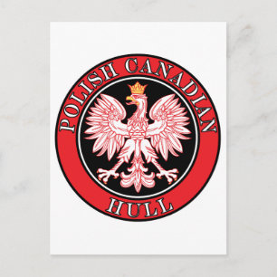 Hull Polish Canadian Eagle Postkarte