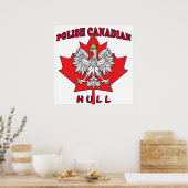 Hull Polnisch Kanadisches Leaf Poster (Küche)