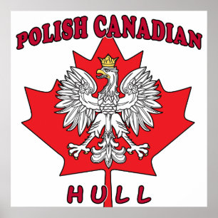 Hull Polnisch Kanadisches Leaf Poster