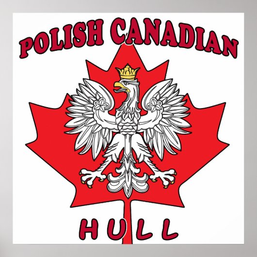 Hull Polnisch Kanadisches Leaf Poster (Vorne)