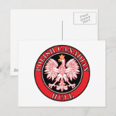 Hull Polnischer Adler Postkarte (Vorne/Hinten)