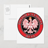 Hull Polnischer Adler Postkarte (Vorne/Hinten)