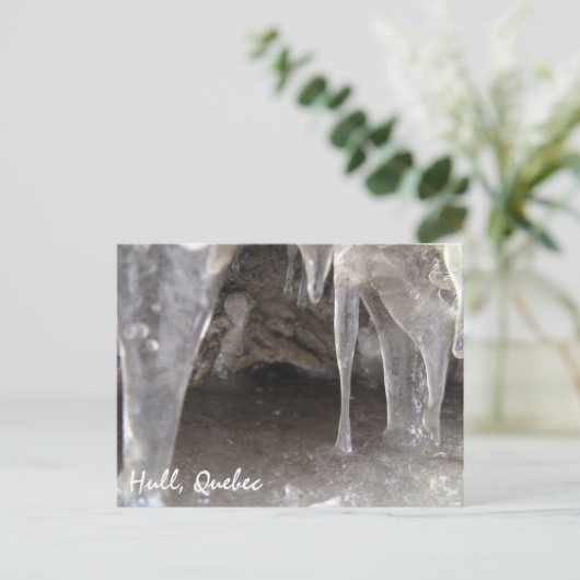 Hull Quebec Gritty Ice Caves Postkarte (Stehend Vorderseite)