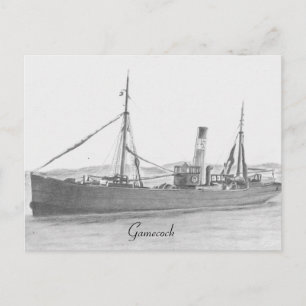 Hull trawler - Gamecock Postcard Postkarte