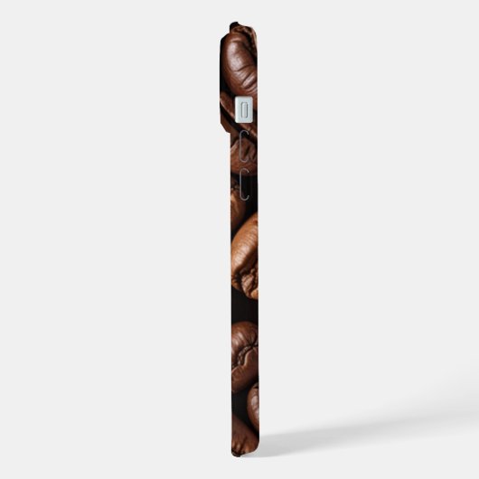 Hülle für das Handy mit Kaffebohnen-Muster iPhone Hülle (Linke Seite)