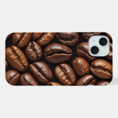Hülle für das Handy mit Kaffebohnen-Muster iPhone Hülle (Rückseite (Horizontal))