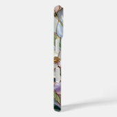 Hülle für iPhone mit Blumenmotiv aus Buntglas Past (Rückseite / Rechts)