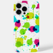 Hülle für iPhone mit Farbspritzer-Design (Rückseite)