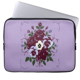 Hülle für Laptop Veilchenstrauß Laptopschutzhülle