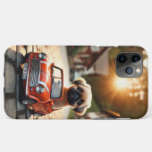 Hülle mit Mops und Mini Morris (Rückseite (Horizontal))