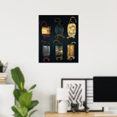 Hüllen aus dem 19. Jahrhundert Poster (Heimbüro)