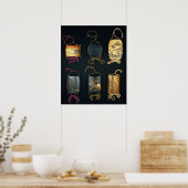 Hüllen aus dem 19. Jahrhundert Poster (Küche)