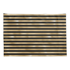 Hüllen aus schwarzem und goldgestrichenem Kissen Kissenbezug