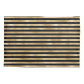 Hüllen für Betten mit schwarzem und goldgestrichen Kissenbezug (Rückseite-Links)