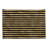 Hüllen für Betten mit schwarzem und goldgestrichen Kissenbezug (Rückseite-Rechts)