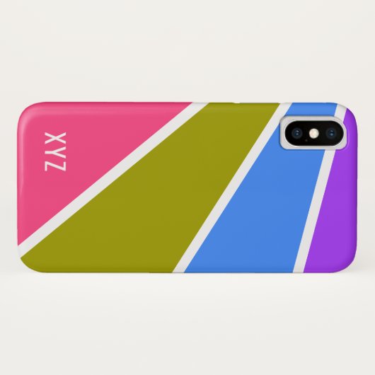 Hüllen für Muster in benutzerdefinierten Monogramm (Rückseite (Horizontal))