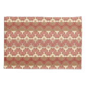 Hüllen rot, braun, creme kissenbezug (Rückseite-Links)