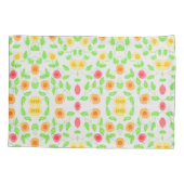 Hüllen von Kissen, gelb und orange Kissenbezug (Rückseite)