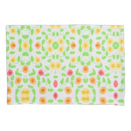 Hüllen von Kissen, gelb und orange Kissenbezug